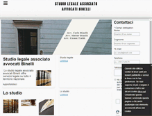 Tablet Screenshot of binelliavvocati.com